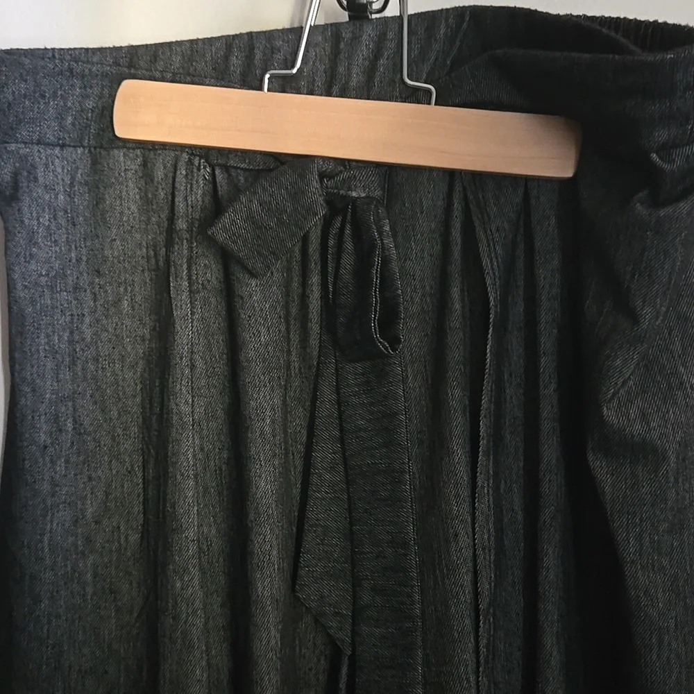 Shosho Boho Wrap Palazzo Split Wide Leg Pants - Picture 4 of 7